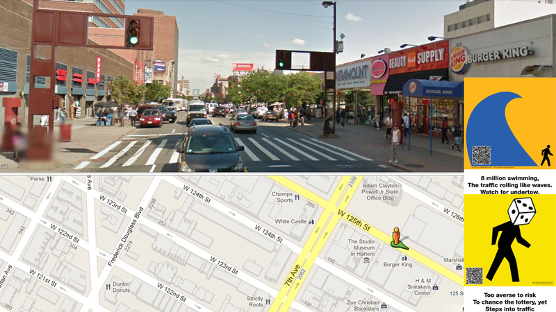 Illustration for article titled Where to find New York City's haiku crosswalk signs